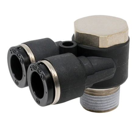 Đầu nối khí nén - khớp nối 3 cổng dạng Y Pisco PA10-03 Đầu nối khí nén - khớp nối 3 cổng dạng Y Pisco PA10-03